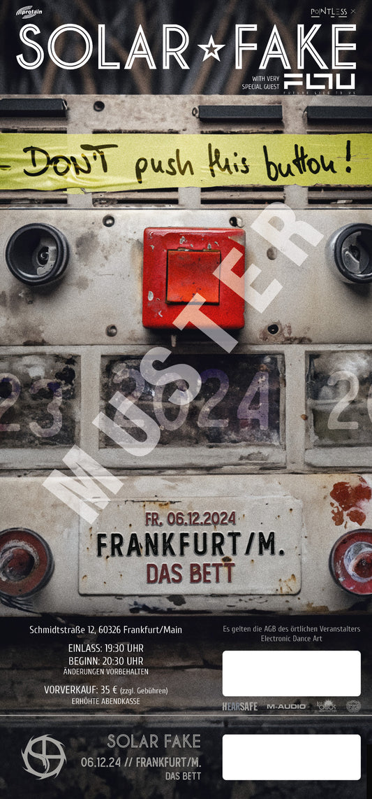 SOLAR FAKE / Tour 2024 - 06.12.2024 - Frankfurt Das Bett