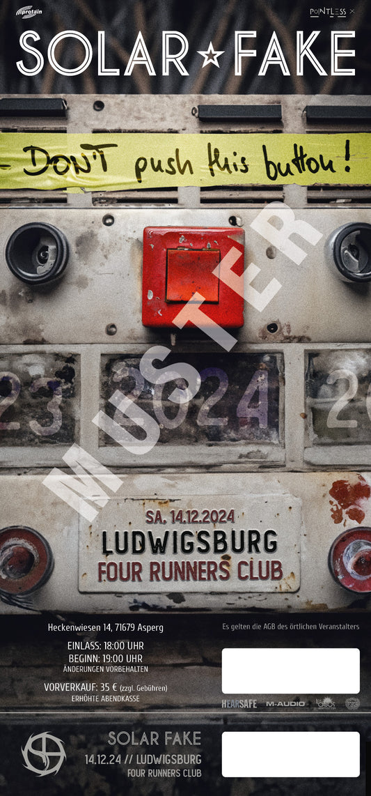 SOLAR FAKE / Tour 2024 - 14.12.2024 - Ludwigsburg Four Runners Club